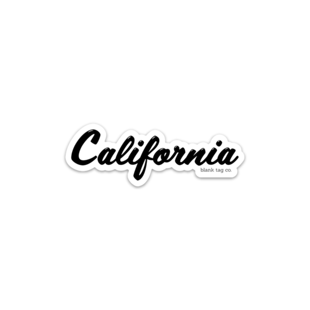 The California Sticker - Black - Product Image