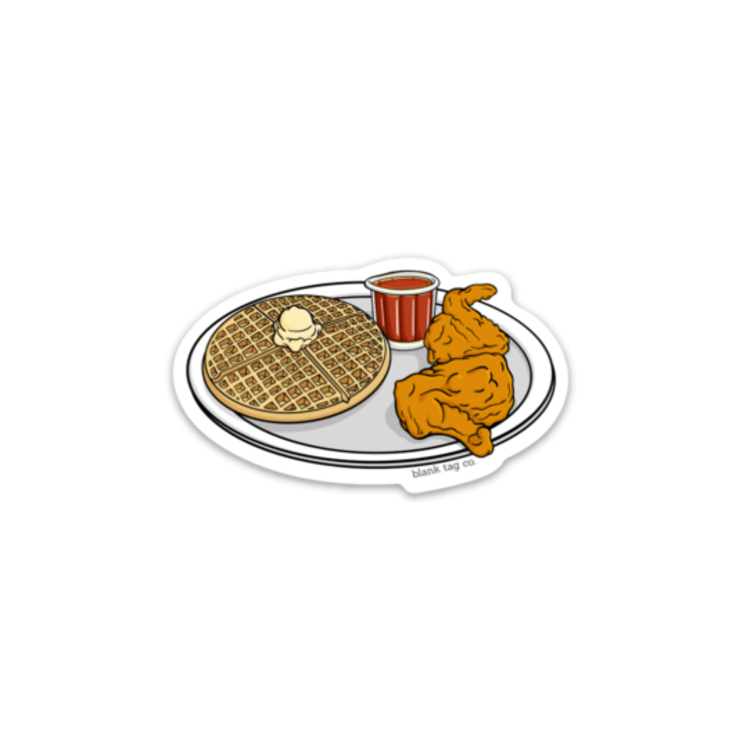 The Chicken and Waffles Sticker - Product Image