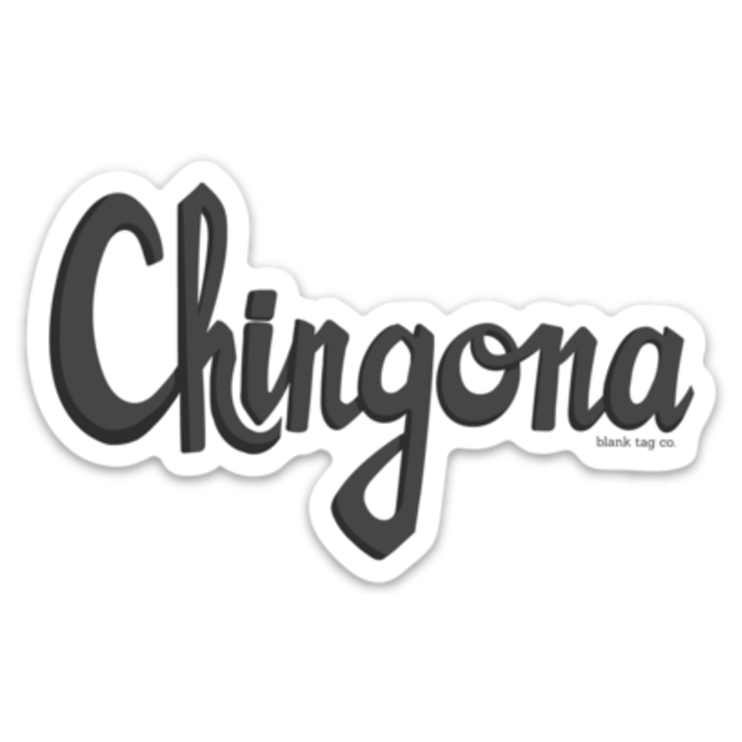 The Chingona Sticker - Black - Product Image
