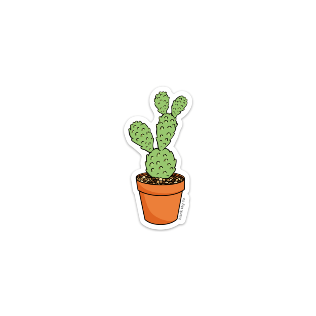 The Flat Mini Cactus Sticker