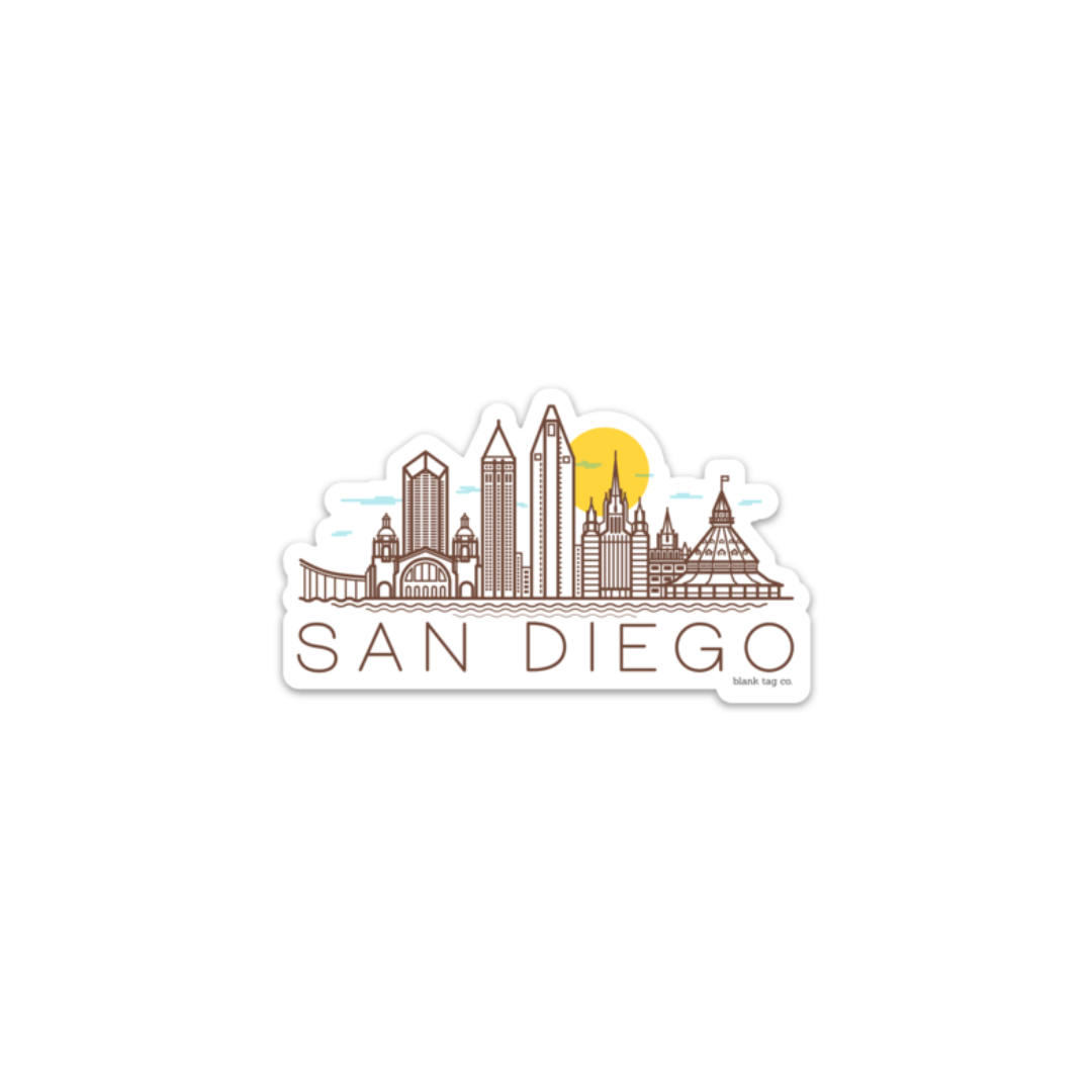 The San Diego Monuments Sticker - Product Image