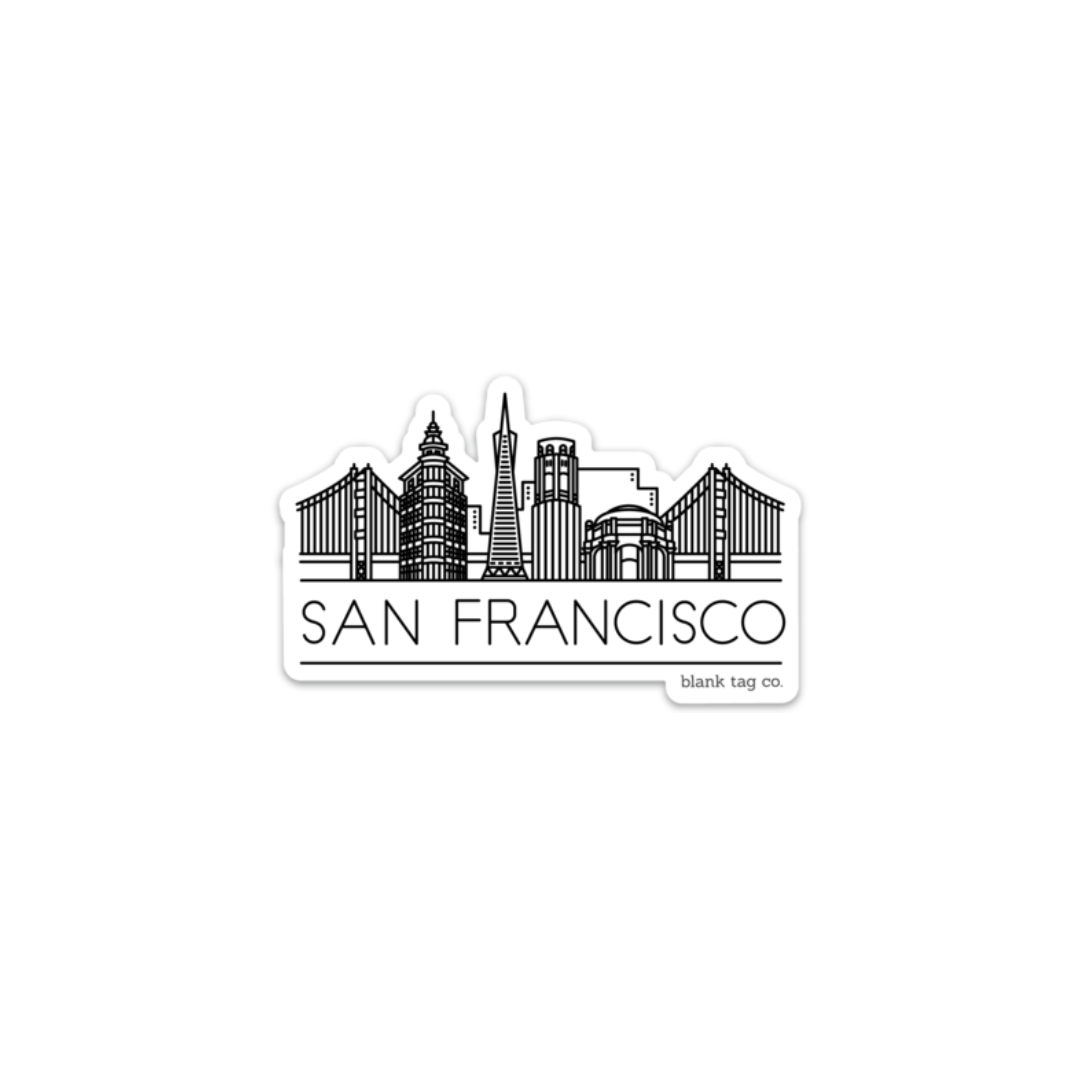 The San Francisco Skyline Sticker - Product Image