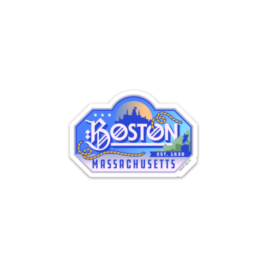 The Boston City Badge Sticker
