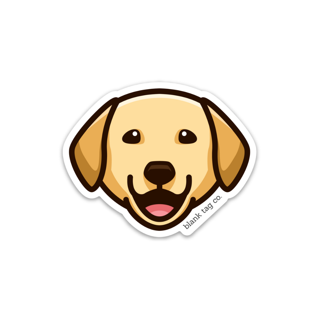 The Labrador Retriever Face Sticker