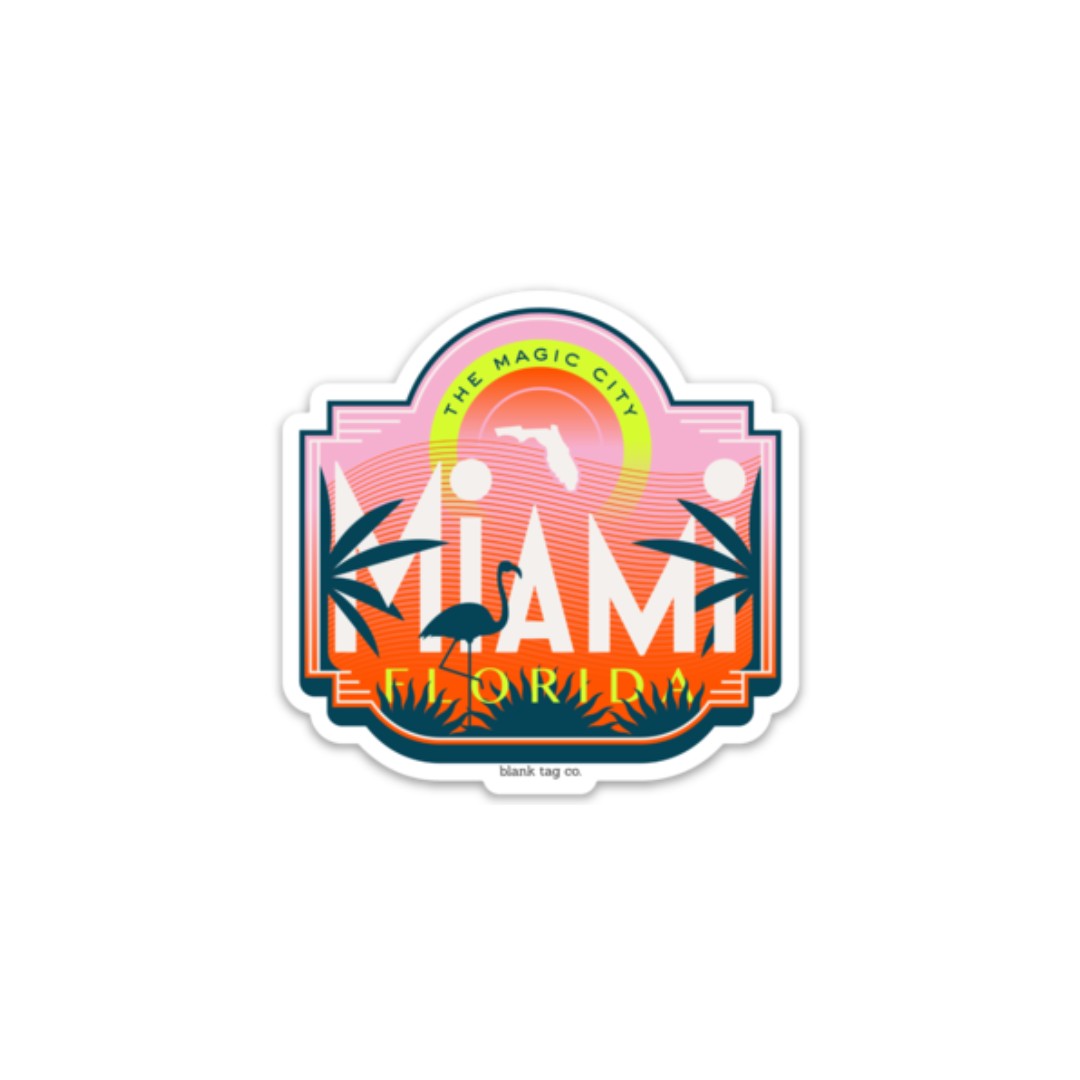 The Miami City Badge Sticker