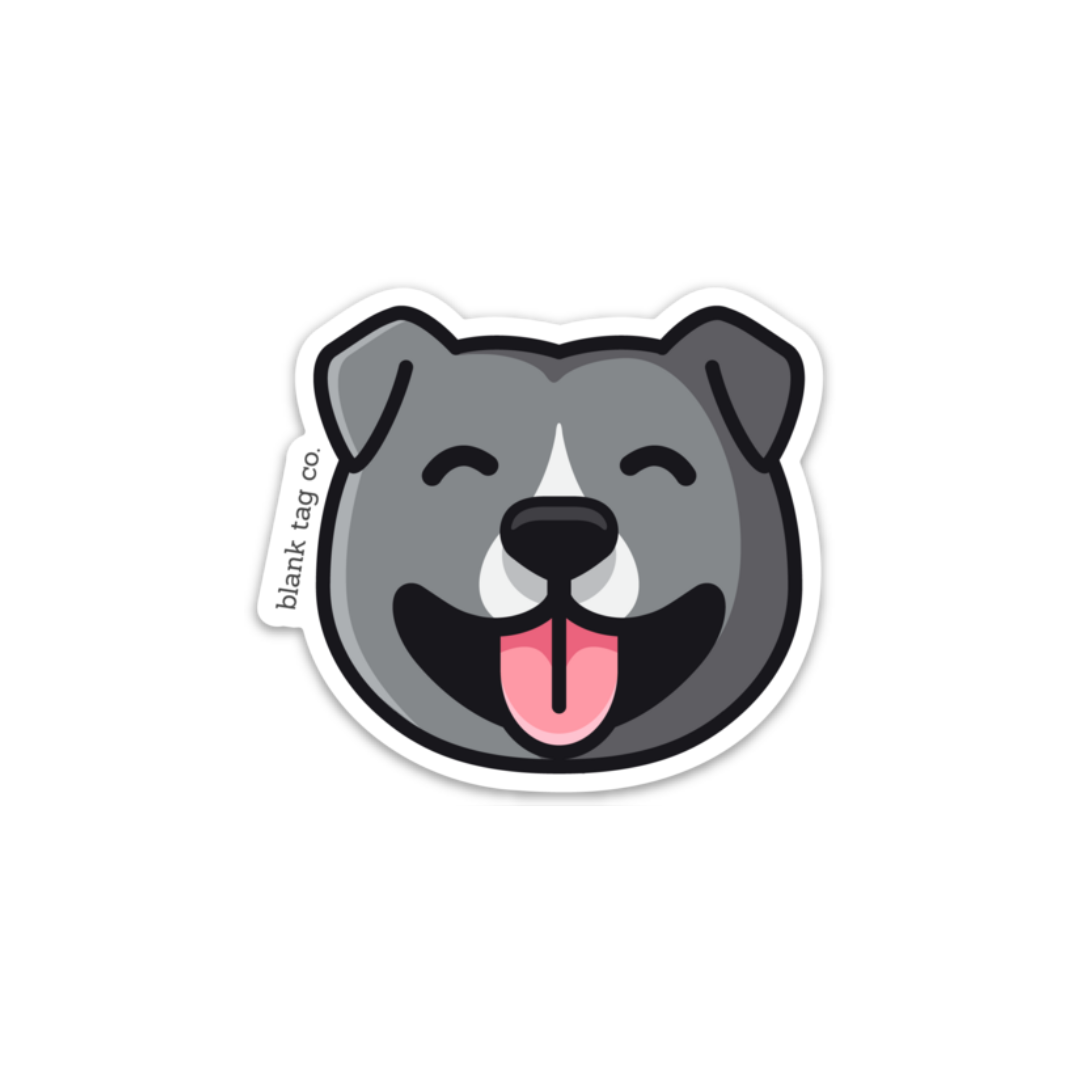 The Pitbull Face Sticker