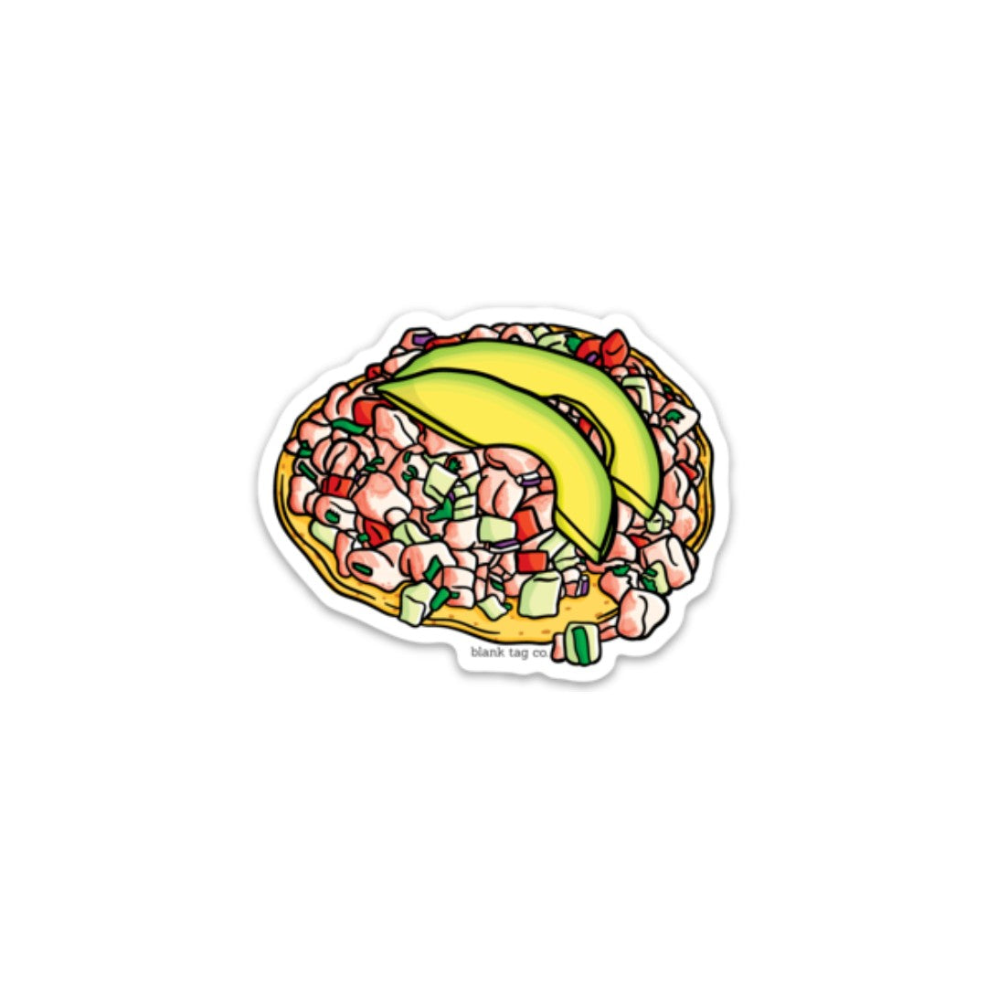The Tostada de Ceviche Sticker