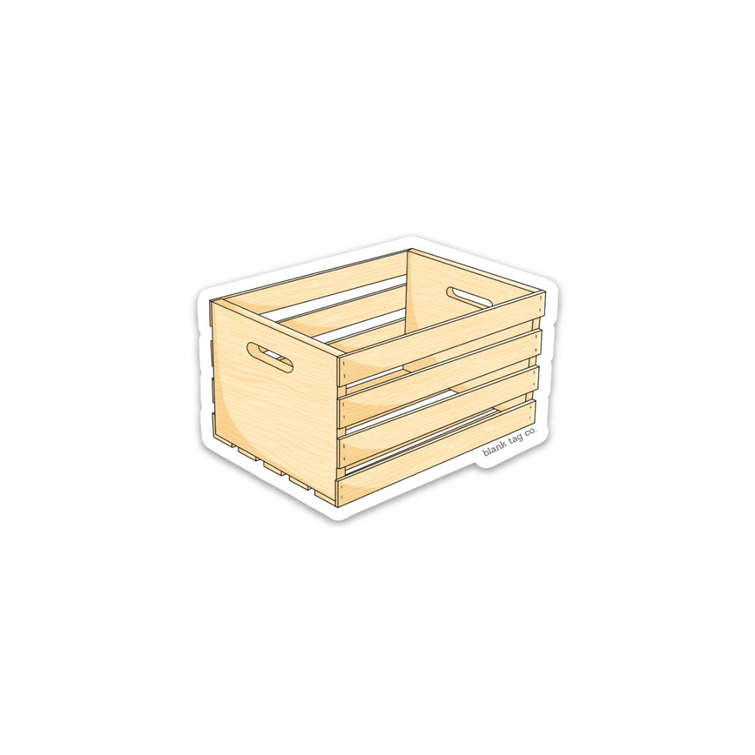 The Wooden Crate Sticker