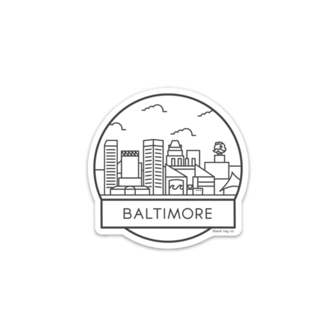 The Baltimore Cityscape Sticker