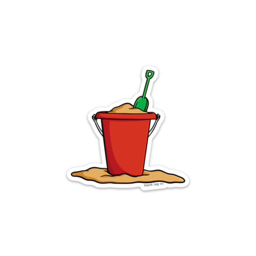 The Beach Bucket and Shovel Sticker