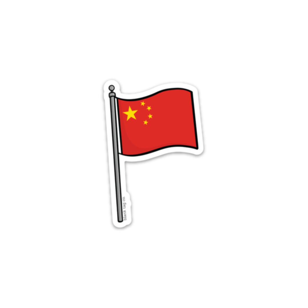 The China Flag Sticker