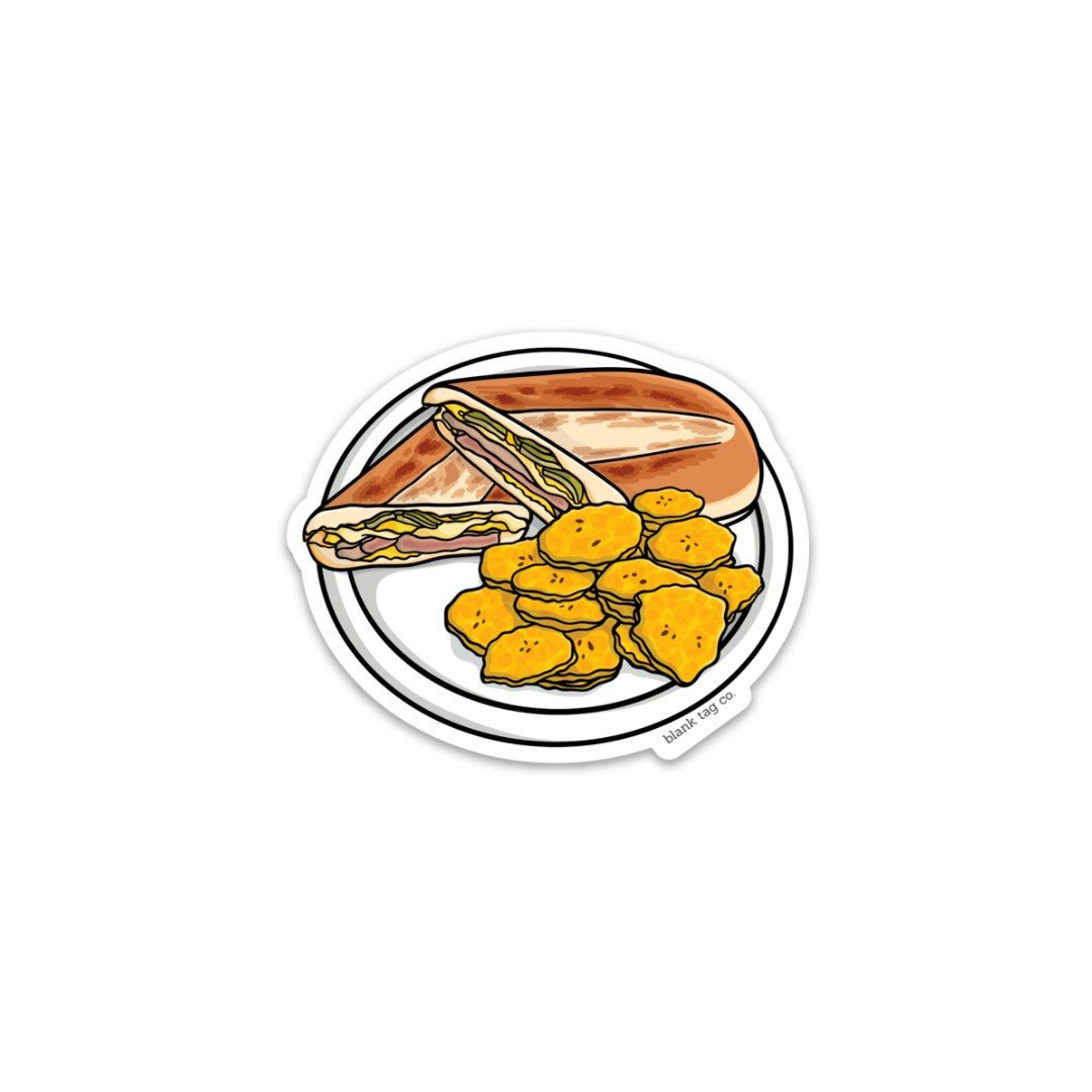 The Cubano Con Tostones Sticker