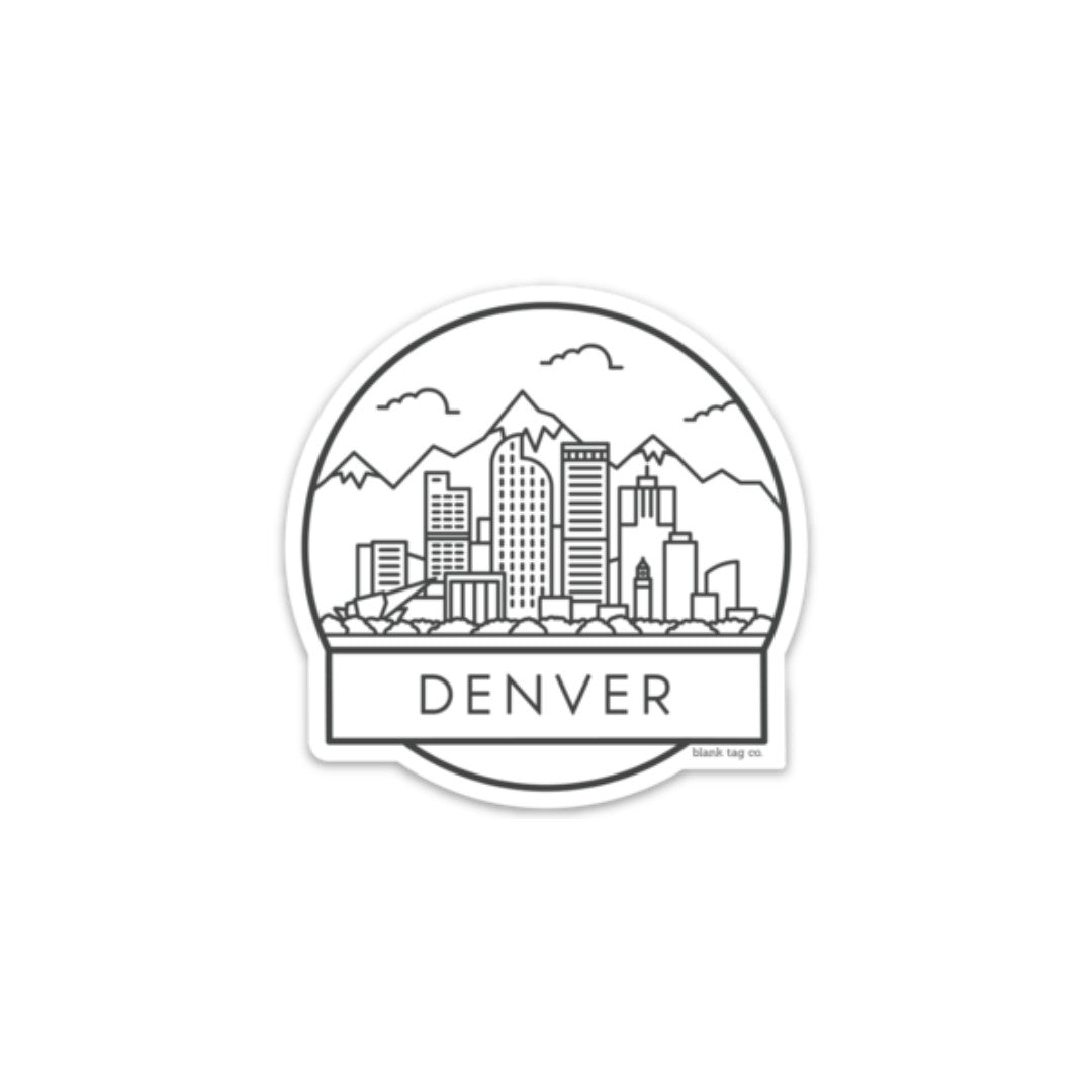 The Denver Cityscape Sticker