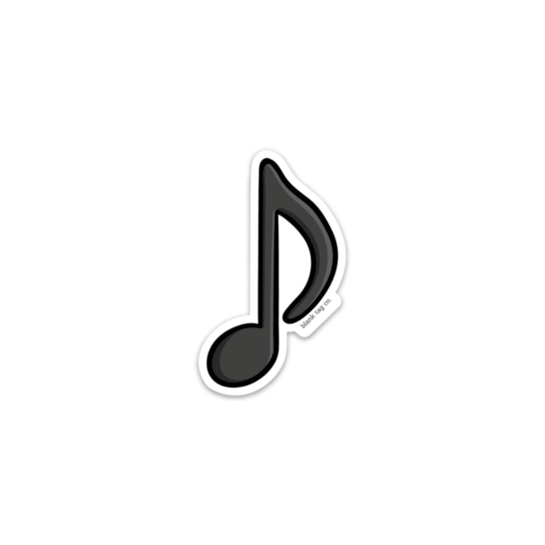 Eighth Note Sticker Eighth Note