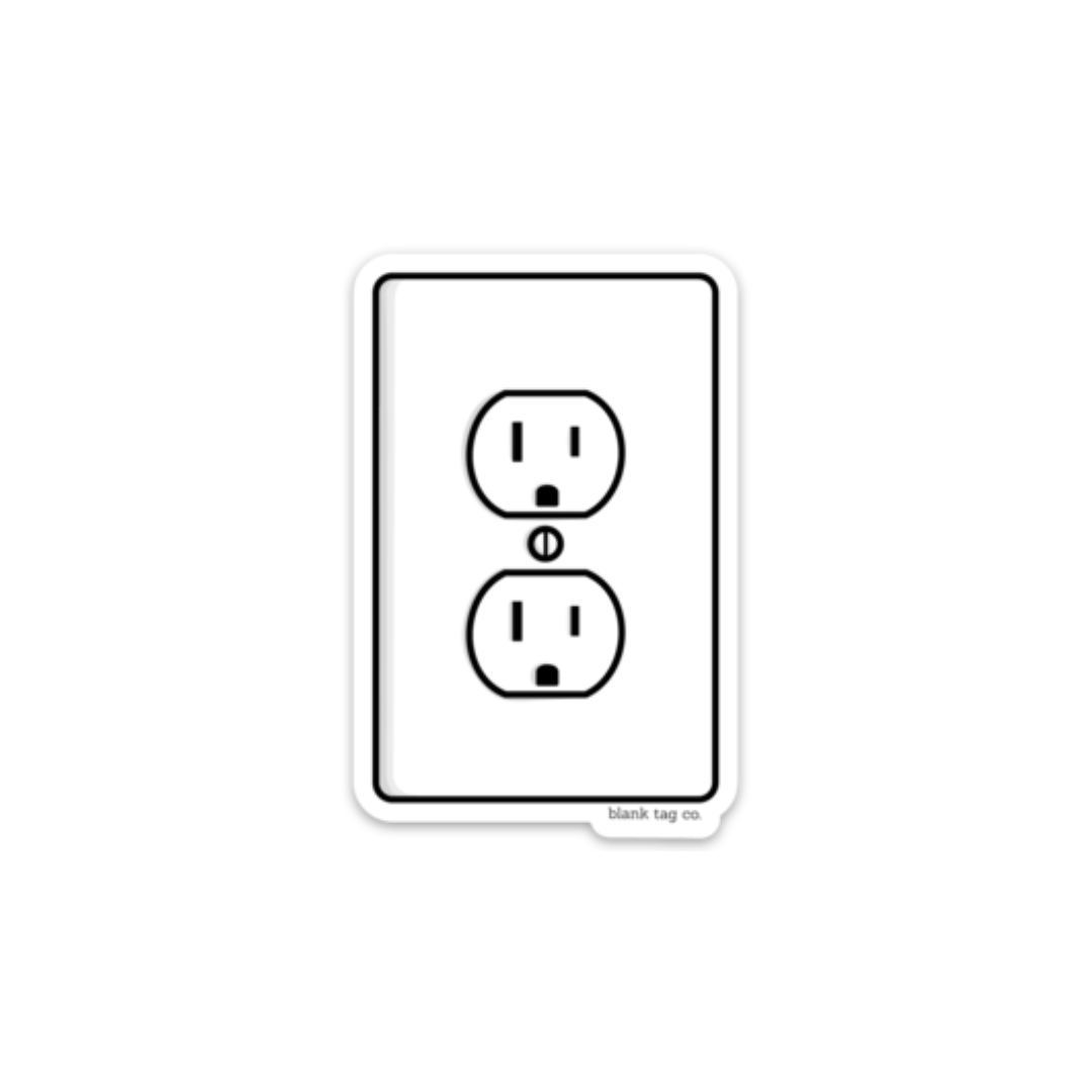 The Electrical Outlet Sticker
