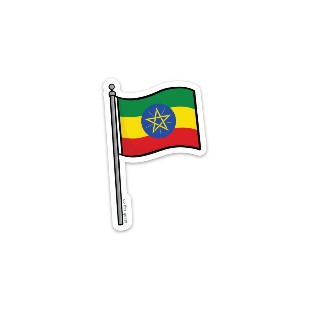 The Ethiopia Flag Sticker