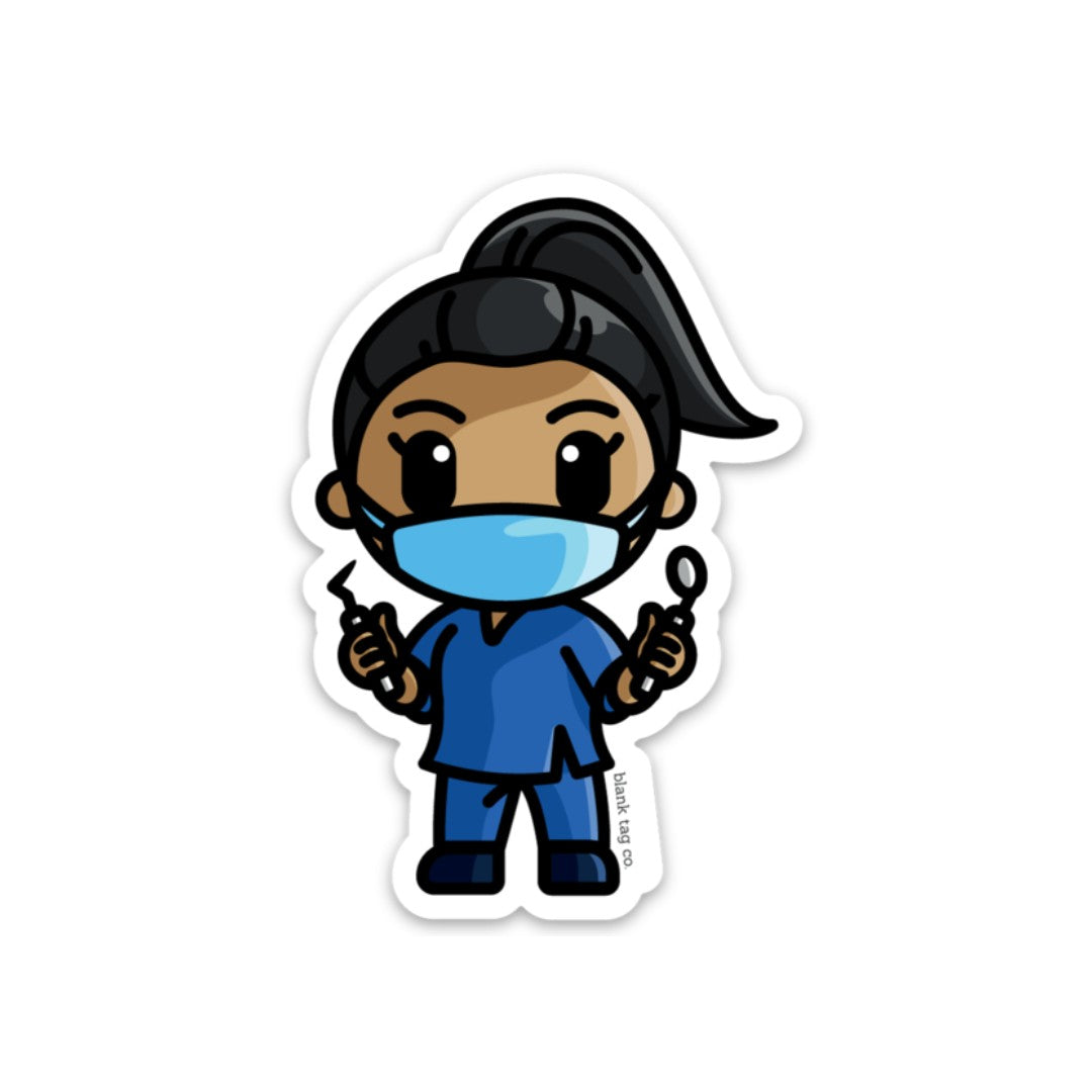 The Female Dental Assistant Sticker