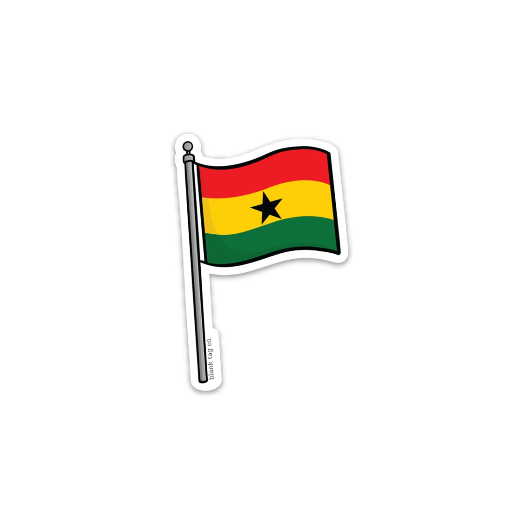 The Ghana Flag Sticker