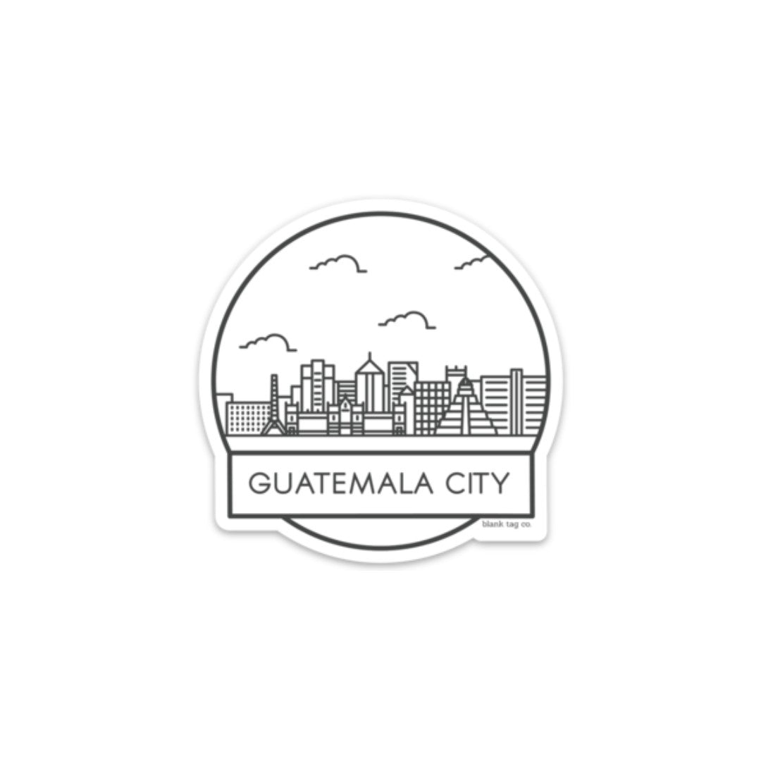 The Guatemala City Cityscape Sticker