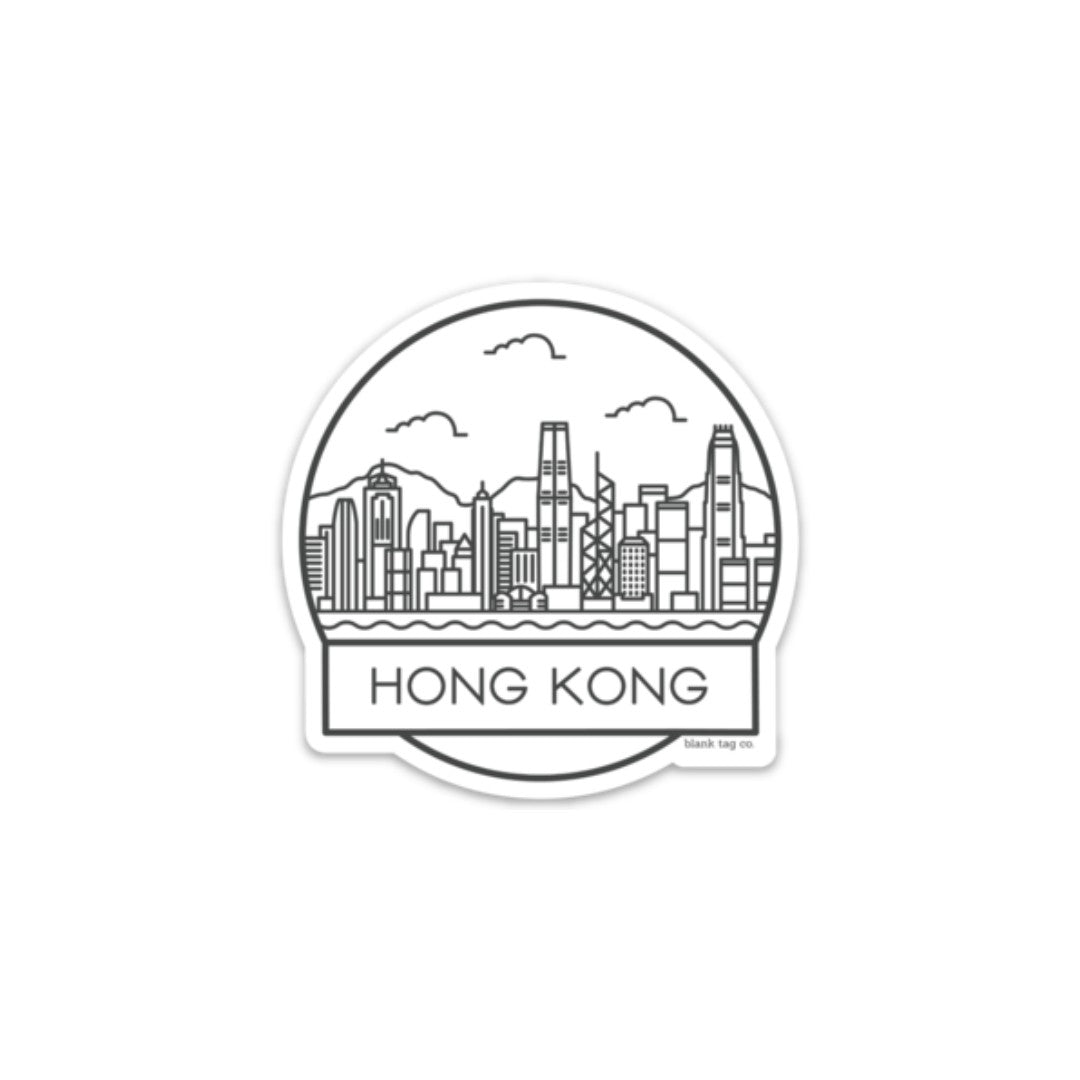 Sticker de la bandera de Hong Kong | Vector Premium Sticker de la bandera de Hong Kong | Vector Premium
