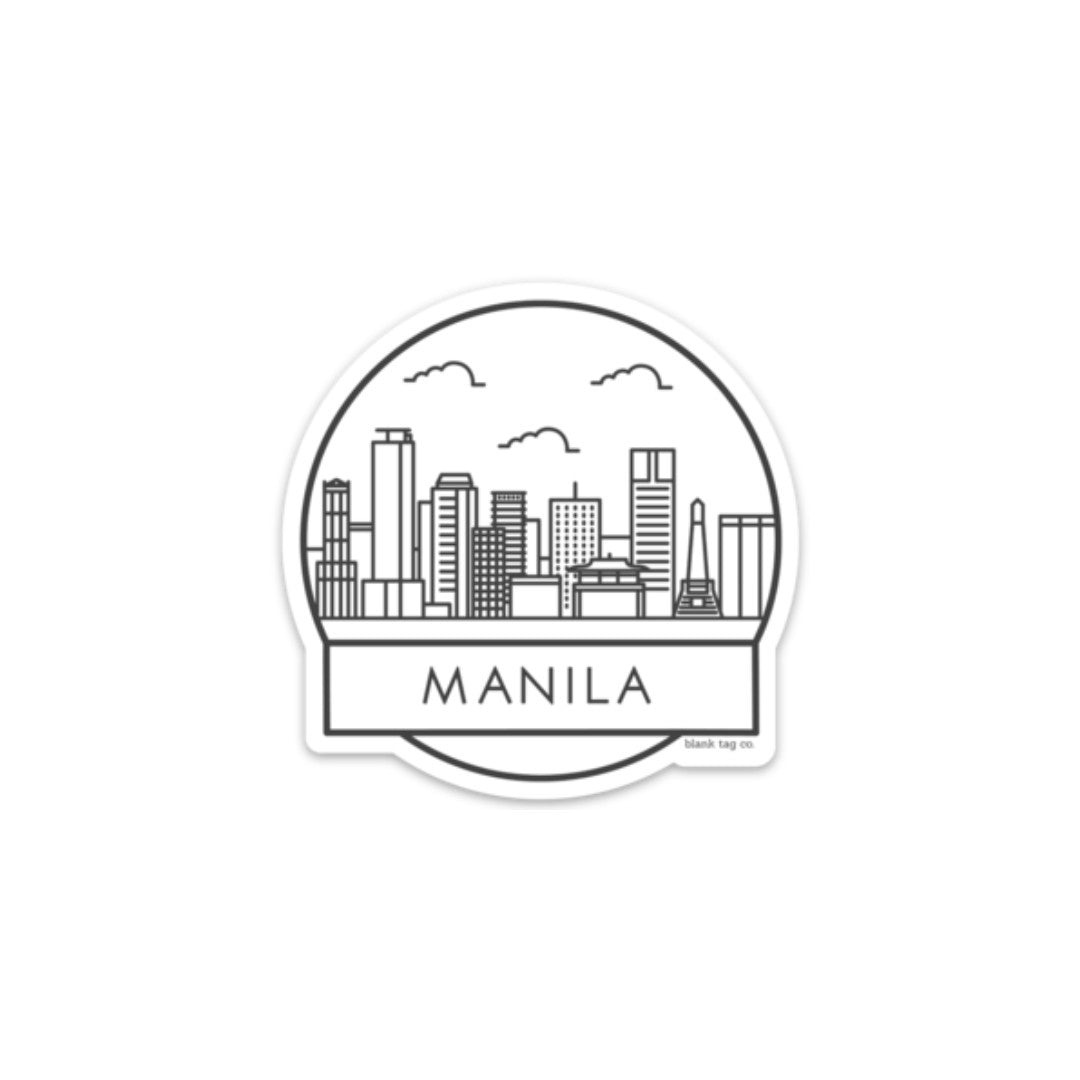 The Manila Cityscape Sticker