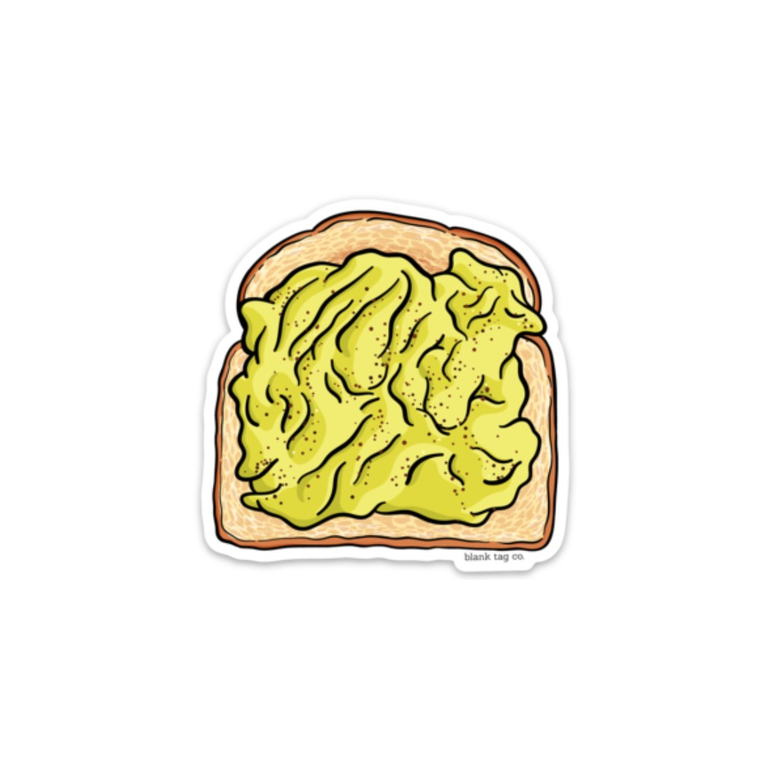 The Mashed Avocado Toast Sticker