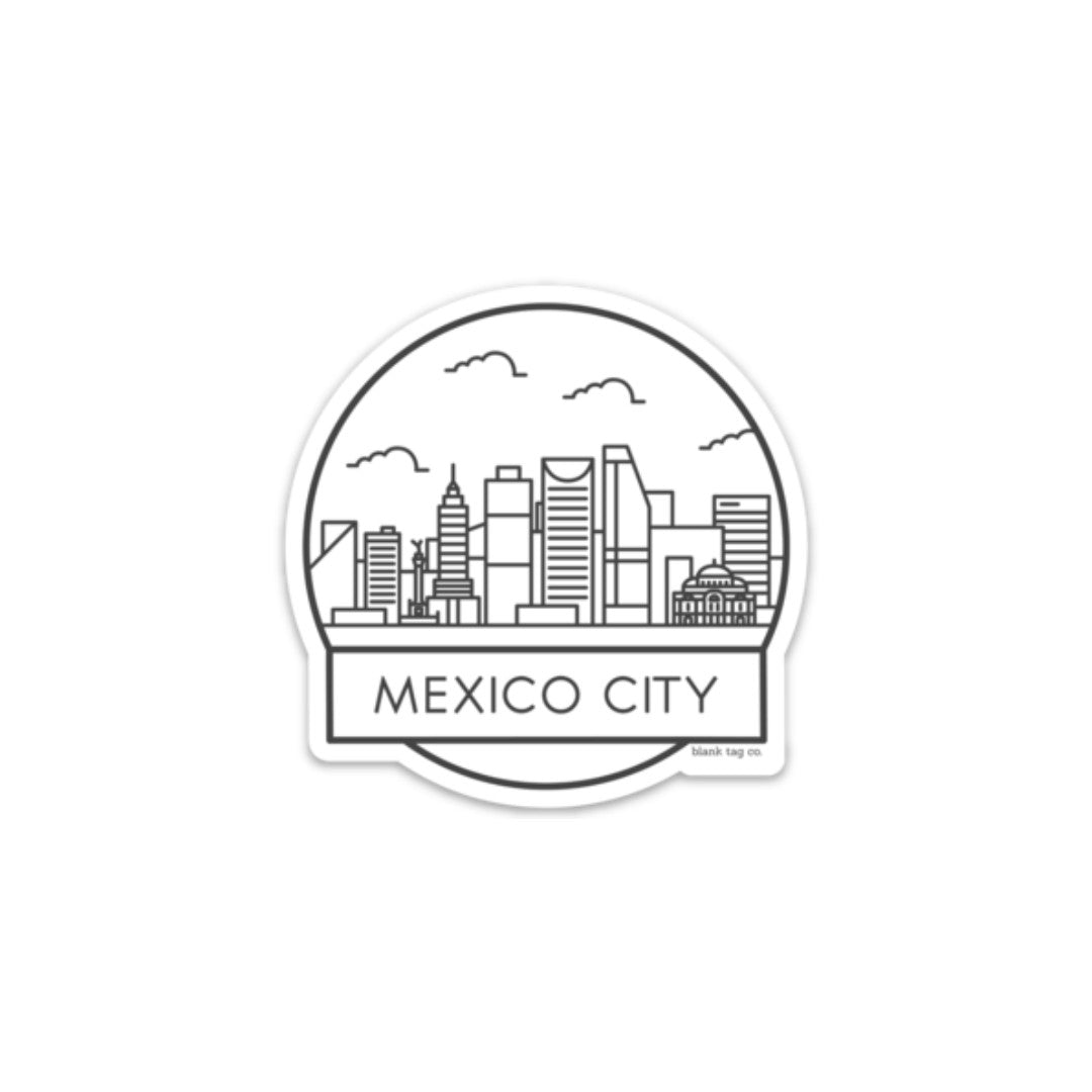 The Mexico City Cityscape Sticker