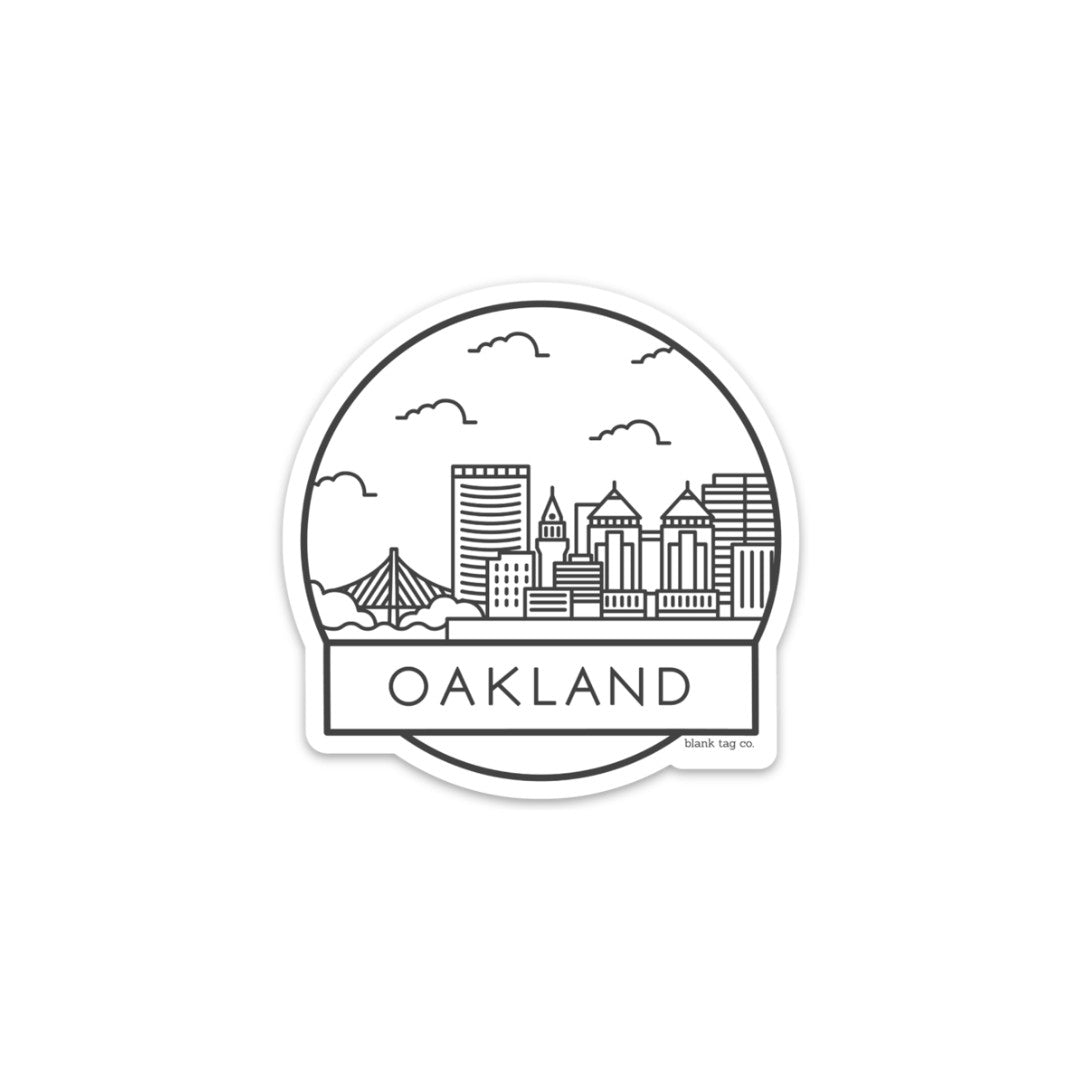 The Oakland Cityscape Sticker