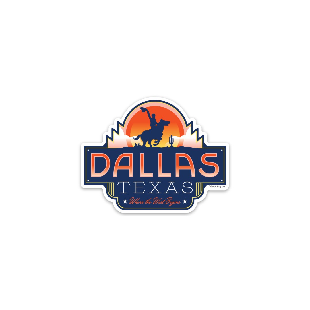 The Dallas City Badge Sticker