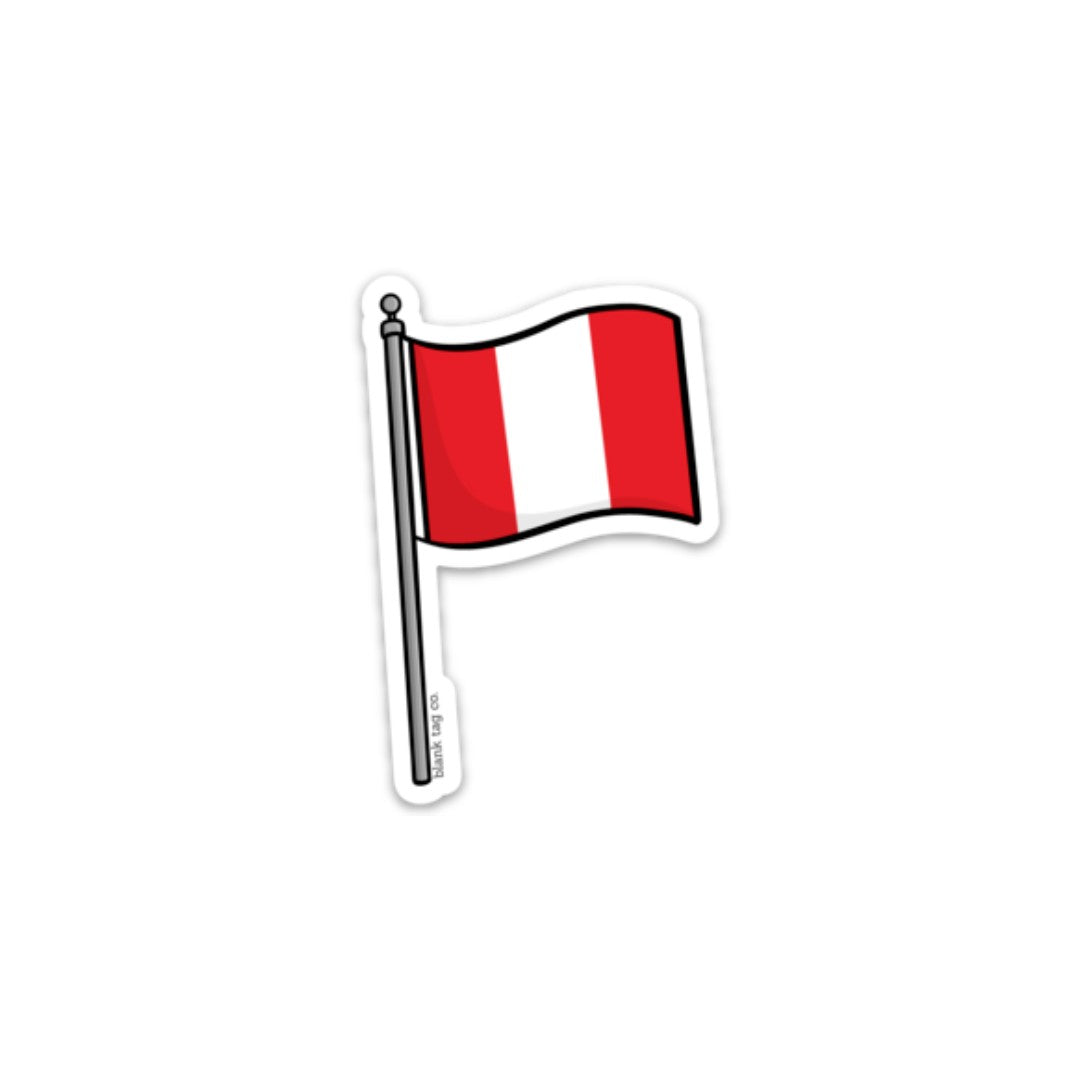 The Peru Flag Sticker