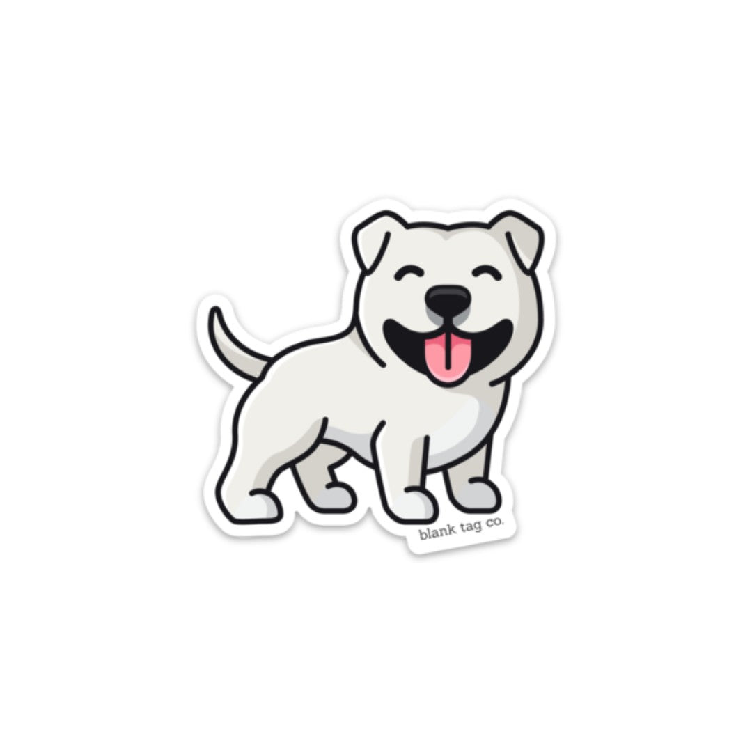 Just Bully English Bull Terrier Cartoon Dog - English Bull Terrier -  Sticker