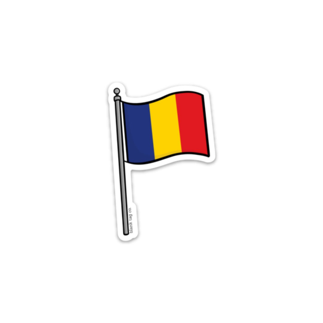 The Romania Flag Sticker
