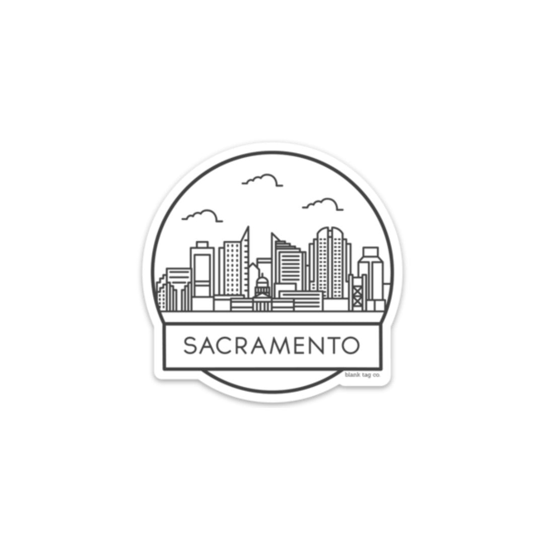 The Sacramento Cityscape Sticker