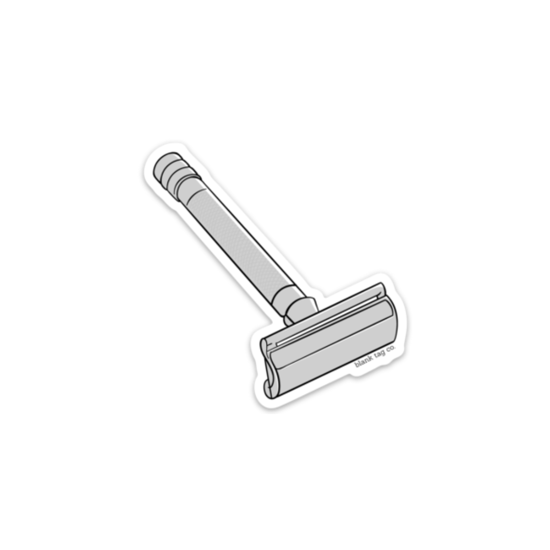 The Safety Razor Sticker