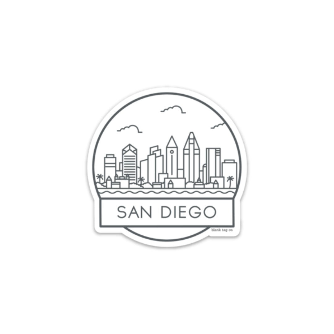 The San Diego Cityscape Sticker