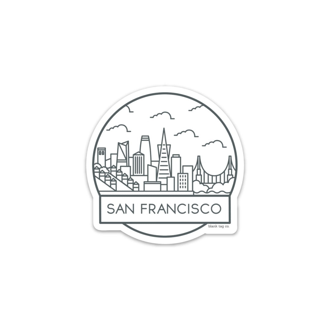 The San Francisco Cityscape Sticker