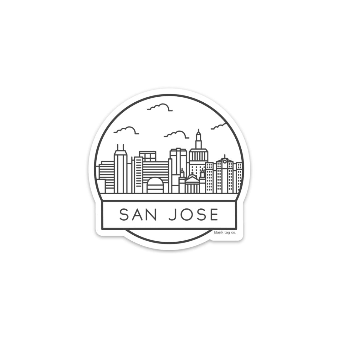 The San Jose Cityscape Sticker