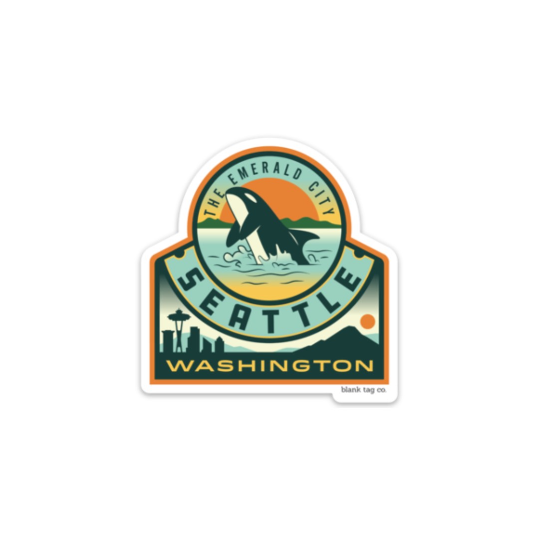 The Seattle City Badge Sticker