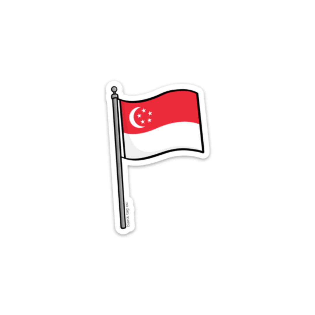 The Singapore Flag Sticker