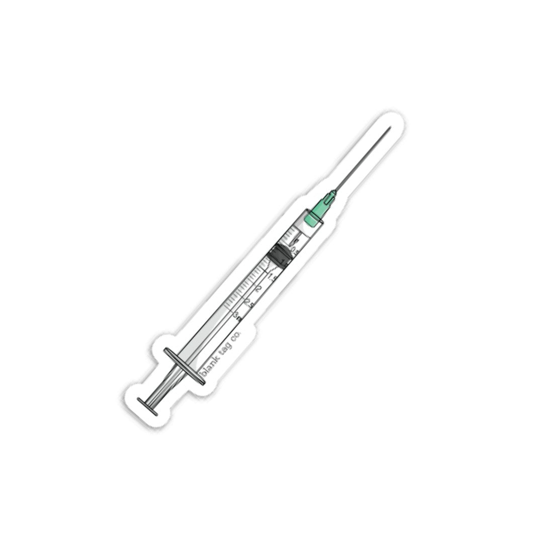 The Syringe and Needle Sticker