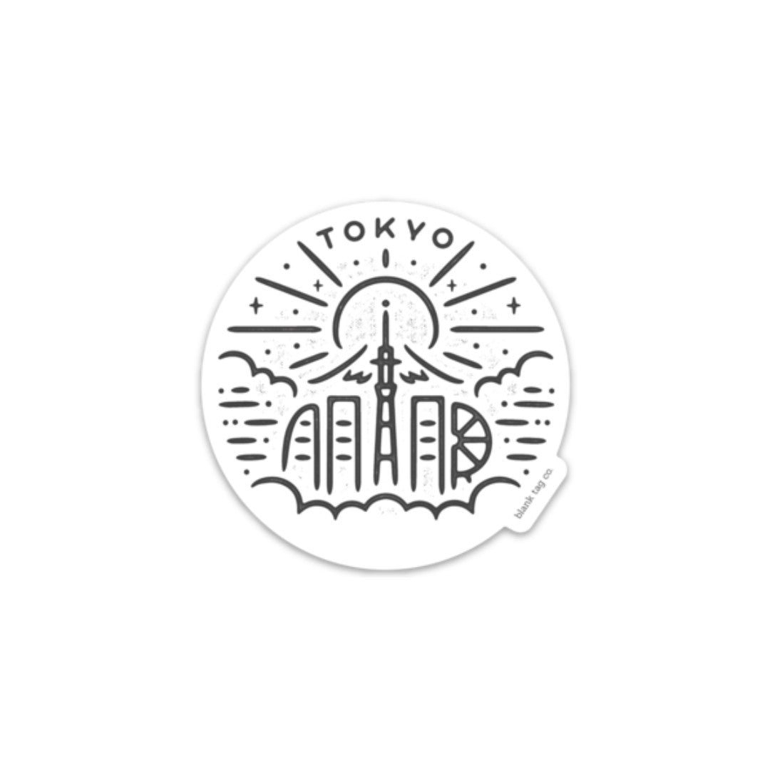 The Tokyo City Badge Sticker
