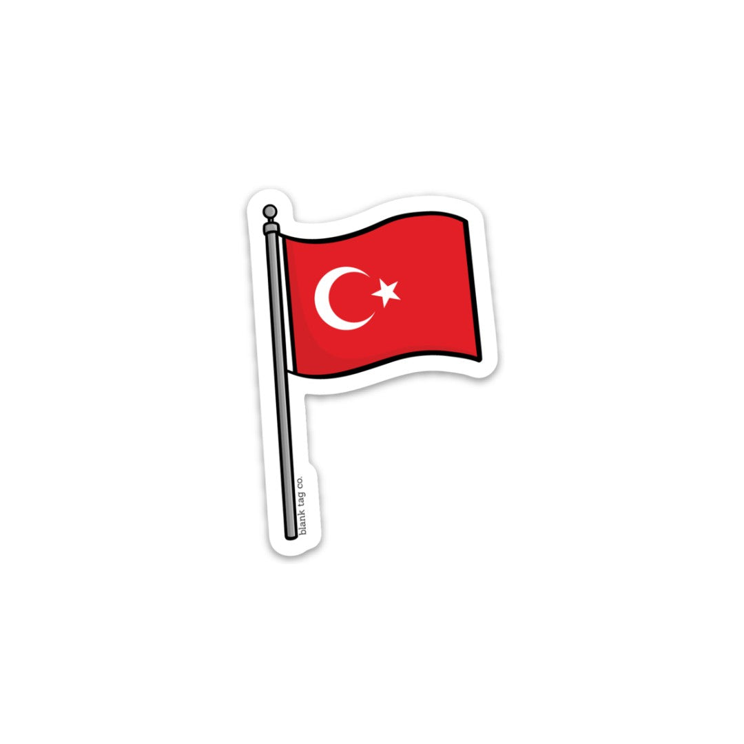 The Turkey Flag Sticker