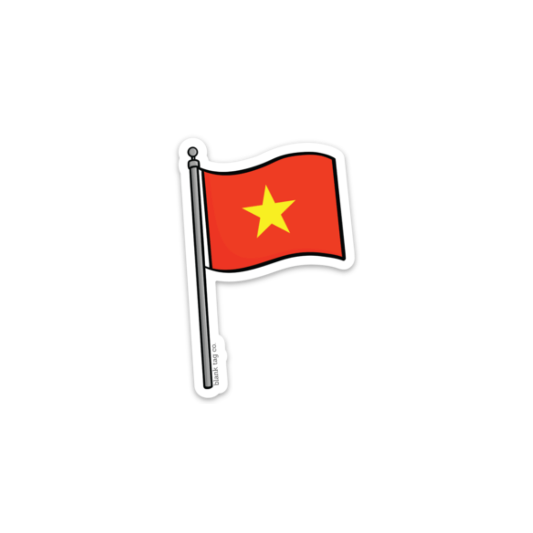 The Vietnam Flag Sticker