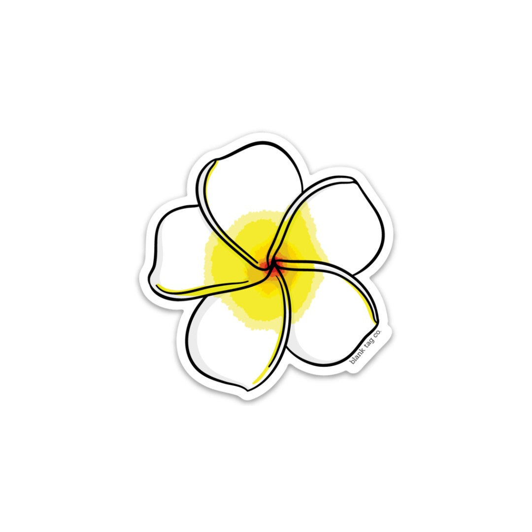 The Plumeria Sticker